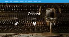 Desktop Screenshot of openal.org
