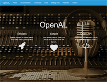Tablet Screenshot of openal.org